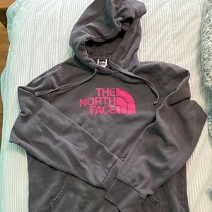 North Face grey hoodie